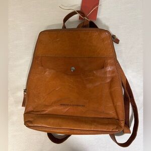 Spikes & Sparrow Brown Leather Backpack